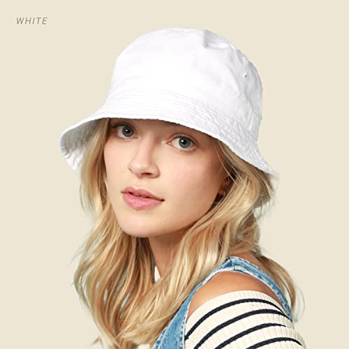 Hot Summer Bucket Hat - Trendy Cotton Sun Hat for Beach, Golf, Fishing - Fun Outdoor Vacation Boonie for Men and Women