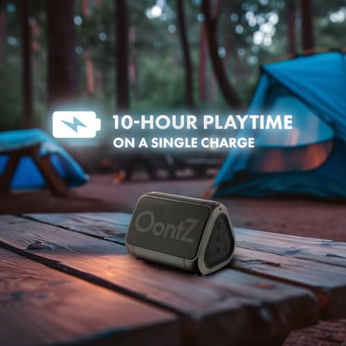 Cambridge Soundworks OontZ Angle Solo Bluetooth Portable Speaker, Compact Size, Surprisingly Loud Volume & Bass, 100 Foot Wireless Range, IPX5, Perfect Travel Speaker, Bluetooth Speakers (Black)