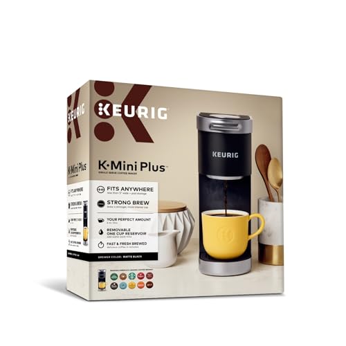 Keurig K-Mini Plus Single Serve K-Cup Pod Coffee Maker, Black