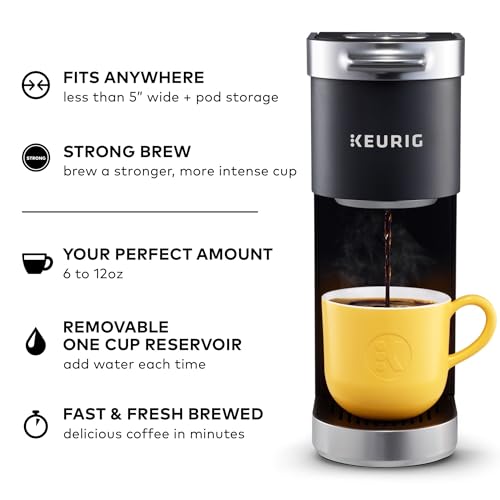 Keurig K-Mini Plus Single Serve K-Cup Pod Coffee Maker, Black