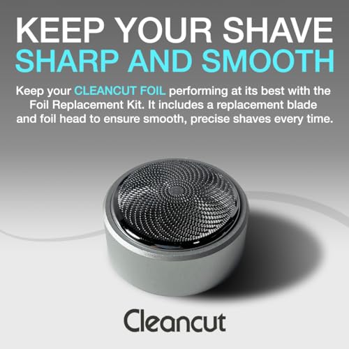 Cleancut Shaving Bundle - ES412 Personal Shaver & K30SP - Designed and Engineered for Personal Shaving - No Nicking or Cutting - Replacement Foil Kit