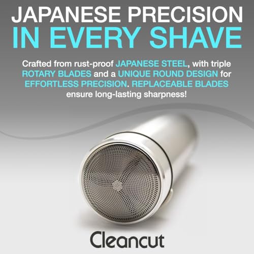 Cleancut Shaving Bundle - ES412 Personal Shaver & K30SP - Designed and Engineered for Personal Shaving - No Nicking or Cutting - Replacement Foil Kit