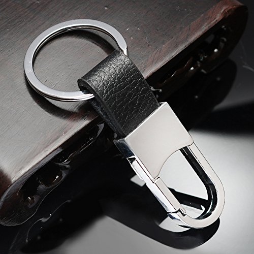 EXKOKORO Premium Soft Car Leather Keychain Key Holder, Key Organizer For Men Women(2-PACK)