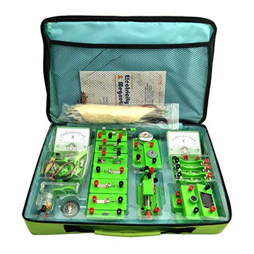 EUDAX School Physics Labs Basic Electricity Discovery Circuit and Magnetism Experiment kits for High School Students Electromagnetism Elementary Electronics