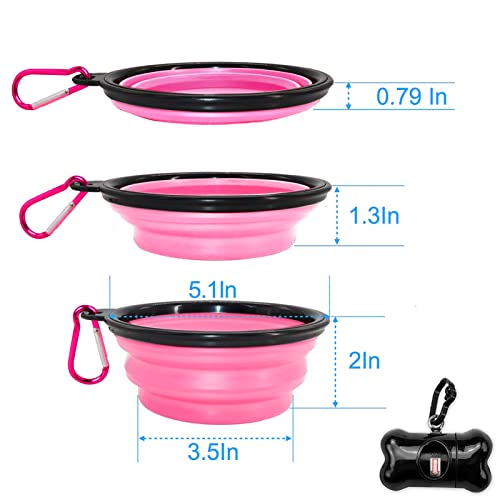 BARKBAY Dog Leashes for Large Dogs Heavy Duty Dog Leash 4/5/6 FT with Comfortable Padded Handle and Highly Reflective Threads for Medium Large Dogs Walking Training Running (5FT-1/2'',Pink)