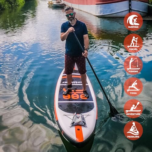 FunWater Stand Up Paddle Board Ultra-Light Inflatable Paddleboard with ISUP Accessories for Adults & Youth of All Skill Levels