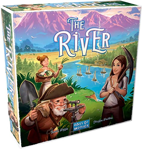 The River Board Game - A New Frontier in Worker Placement Strategy! Fun Family Game for Kids & Adults, Ages 8+, 2-4 Players, 30-45 Min Playtime, Made by Days of Wonder