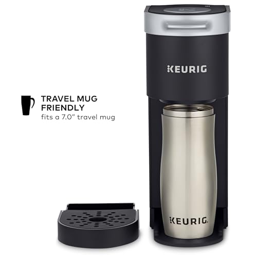 Keurig K-Mini Single Serve K-Cup Pod Coffee Maker, 6 to 12oz Brew size, with Cord Storage, Perfect for Small Spaces, Black