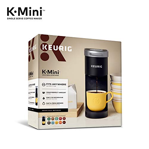 Keurig K-Mini Single Serve K-Cup Pod Coffee Maker, 6 to 12oz Brew size, with Cord Storage, Perfect for Small Spaces, Black