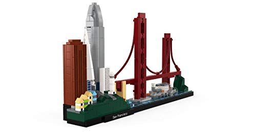 LEGO Architecture Skyline Collection 21043 San Francisco Building Kit Includes Alcatraz Model, Golden Gate Bridge and Other San Francisco Architectural Landmarks (565 Pieces)