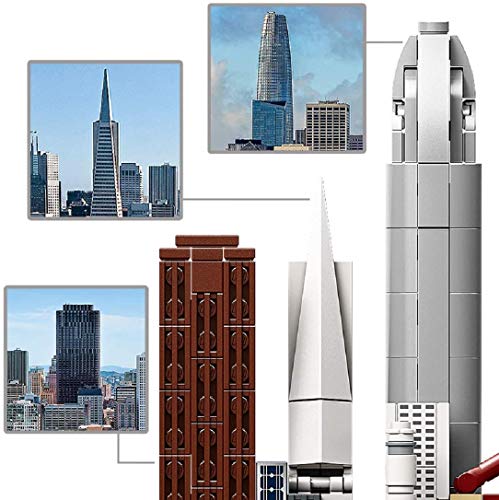 LEGO Architecture Skyline Collection 21043 San Francisco Building Kit Includes Alcatraz Model, Golden Gate Bridge and Other San Francisco Architectural Landmarks (565 Pieces)