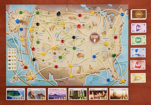 Underdog Games Trekking The National Parks - The Award-Winning Family Board Game | Designed for National Park Lovers | Great for Kids Ages 10 and Up | Easy to Learn