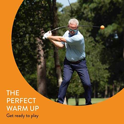 Orange Whip Golf Swing Trainer Aid Patented & Made in USA for Improved Rhythm, Flexibility, Balance, Tempo, and Strength *American Made*