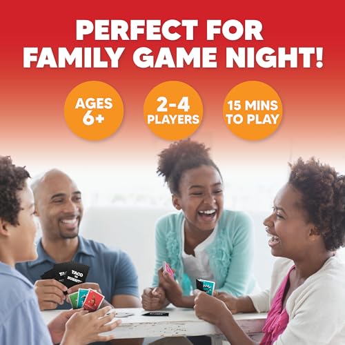 Taco vs Burrito Family Board Games for Kids 6-8, 8-12 & Up - Fun Travel Family Card Games for Everyone, Gifts for 7, 8, 9 and 10 Year Old Boys and Girls