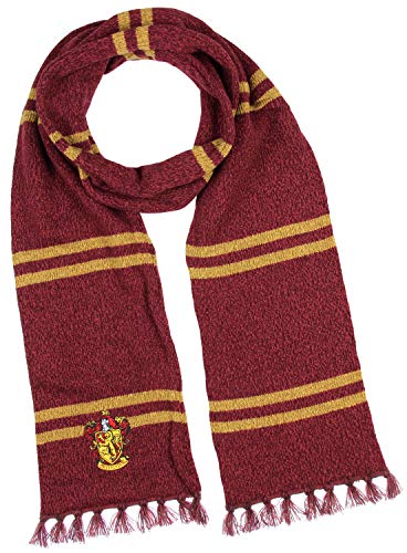 Bioworld Harry Potter Hogwarts Houses Knit Gryffindor Scarf & Pom Beanie Set