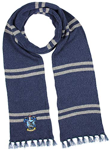 Bioworld Harry Potter Hogwarts Houses Knit Ravenclaw Scarf & Pom Beanie Set