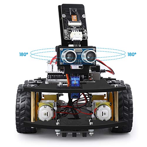 ELEGOO UNO R3 Smart Robot Car Kit V4 for Arduino Robotics for Kids Ages 8-12 12-16 STEM Toys Science Kits Coding Robots Toys for 8+ Year Old Boys Girls Teens Cool Engineering Building Projects