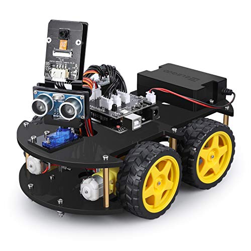 ELEGOO UNO R3 Smart Robot Car Kit V4 for Arduino Robotics for Kids Ages 8-12 12-16 STEM Toys Science Kits Coding Robots Toys for 8+ Year Old Boys Girls Teens Cool Engineering Building Projects