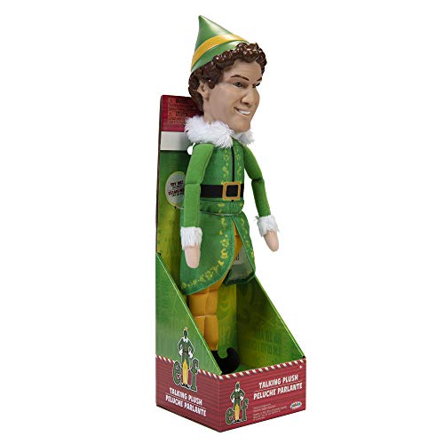 Jakks Holiday Elf Buddy The Elf Talking Plush with 15 Phrases Approximately 12-Inches in Height