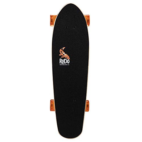 ReDo Skateboard Co. ReDo Skateboard 26" x 7.25" Mini Branson Koi Cruiser Complete Skateboard for Boys Girls Kids Teens