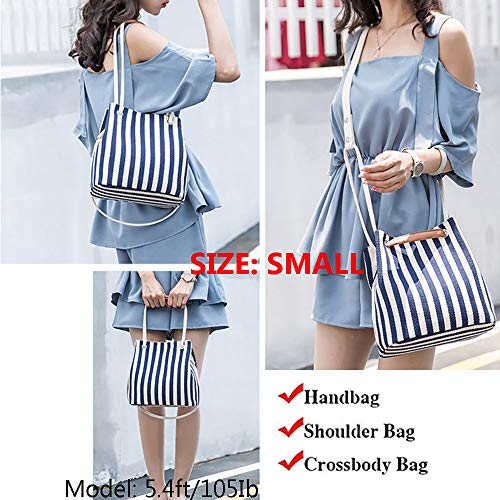 Women's Canvas Tote Bags Small Medium Shoulder Bag Daily Working Handbag for Holiday Travel Pool