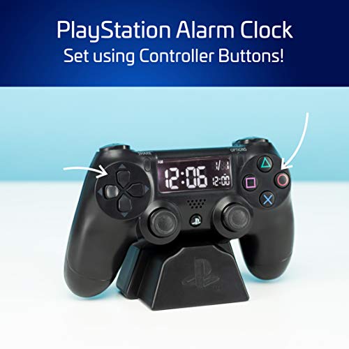 Paladone Playstation Controller Digital Alarm Clock - Officially Licensed Playstation Gamer Gifts and Room Decor