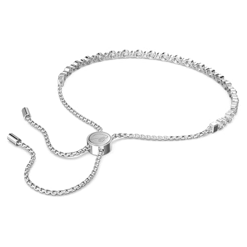 SWAROVSKI Women's Matrix Bracelet Jewelry Collection, Rhodium Finish, Clear Crystals