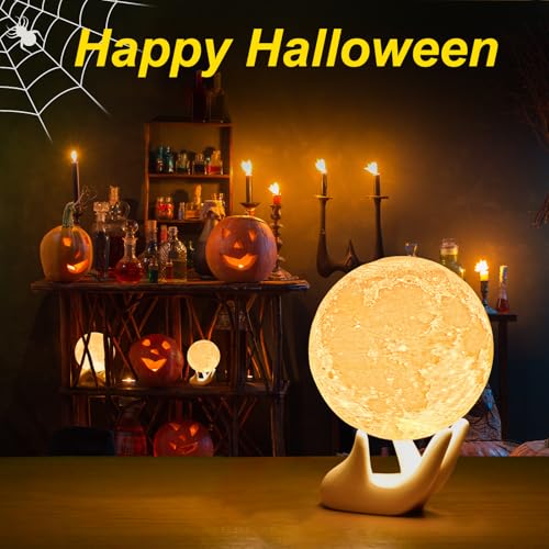 Balkwan Moon Lamp for Kids - 3D Moon Light for Adults - Classical Moon Night Light - Dimmable and Touch Control Design,Birthday Gifts for Women,Kids,Child and Baby Home Decor Father's Day Gift