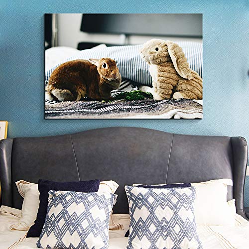 NWT Custom Canvas Prints with Your Photos for Pet/Animal, Personalized Canvas Pictures for Wall to Print Framed 24x36 inches