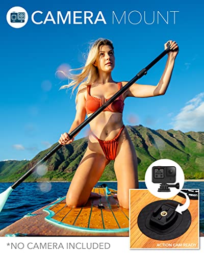 DAMA 9'6"/10'6"/11' Inflatable Stand Up Paddle Board, Yoga Board, Camera Seat, Floating Paddle, Hand Pump, Board Carrier, Waterproof Bag, Drop Stitch, Traveling Board for Surfing