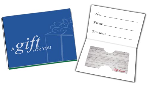 Gift Card Presenter (A Gift for You - Simple Blue) 200 Pack