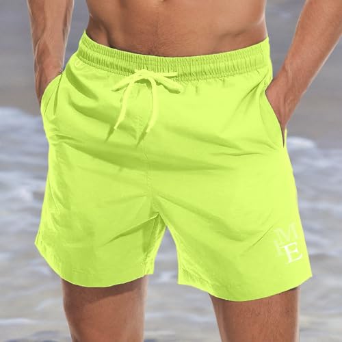 Beach Shorts Swim Trunks Quick Dry Men's Bathing Suit with Mesh Lining/Side Pockets