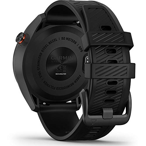 Garmin Approach S40, Stylish GPS Golf Smartwatch, Lightweight with Touchscreen Display, Black