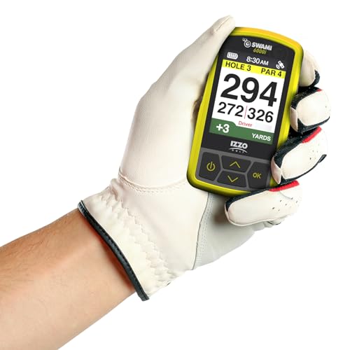 Izzo Swami 6000 Handheld Golf GPS Water-Resistant Color Display With 38,000 Course Maps & Scorekeeper