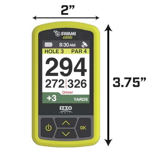 Izzo Swami 6000 Handheld Golf GPS Water-Resistant Color Display With 38,000 Course Maps & Scorekeeper