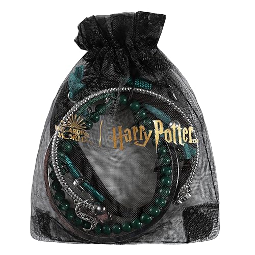 Bioworld Harry Potter Slytherin Charm Bracelet Friendship Bracelet Gift Set - 4 Pack multi-color