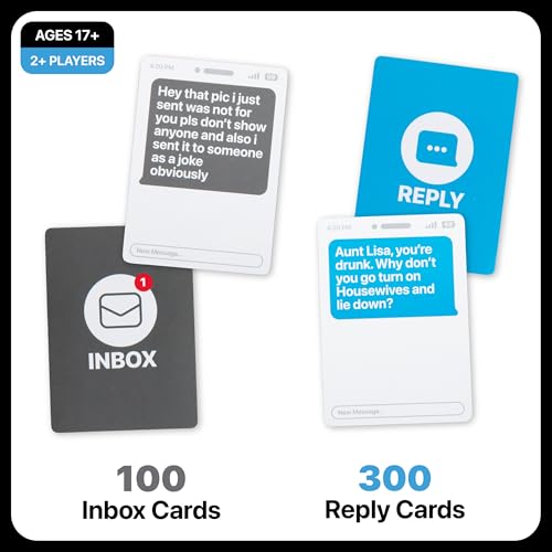 WHAT DO YOU MEME? New Phone, Who Dis? - The 100% Offline Text Messaging Party Game - Adult Card Games for Game