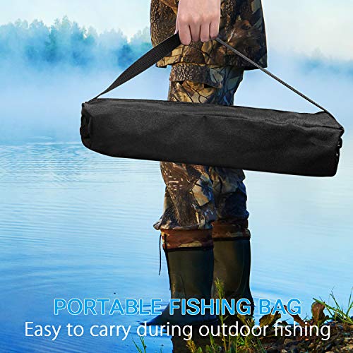 fishing rod kit, Carbon Fiber Telescopic Fishing Pole and Reel Combo with Line Lures Tackle Hooks Reel Carrier Bag for Adults Travel Saltwater Freshwater