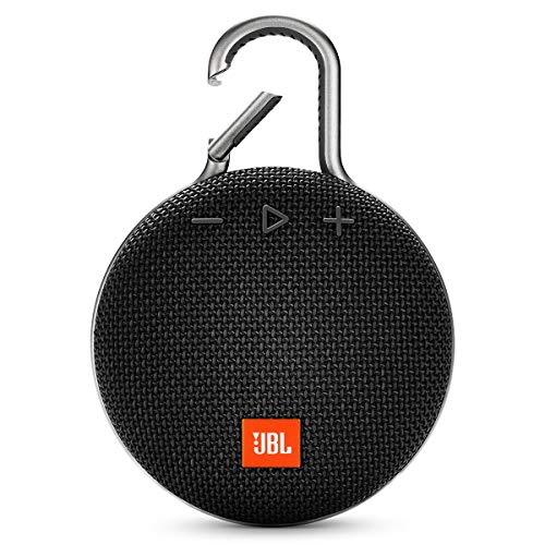 JBL Clip 3, Black - Waterproof, Durable & Portable Bluetooth Speaker - Up to 10 Hours of Play - Includes Noise-Cancelling Speakerphone & Wireless Streaming