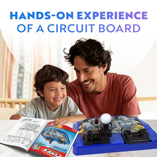 Playz Electrical Circuit Board Engineering Kit for Kids with 25+ STEM Projects Teaching Electricity, Voltage, Currents, Resistance, & Magnetic Science | Gift for Children Age 8, 9, 10, 11, 12, 13+