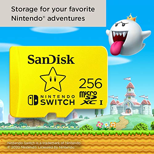 SanDisk 256GB microSDXC Card, Licensed for Nintendo Switch - SDSQXAO-256G-GNCZN