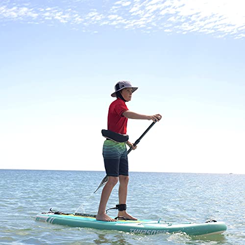 THURSO SURF Prodigy Junior Kids Inflatable SUP Stand Up Paddle Board 7'6 x 30'' x 4'' Two Layer Includes Adjustable Carbon Shaft Paddle/3 Fins/Leash/Duffle Bag/NO Pump Included