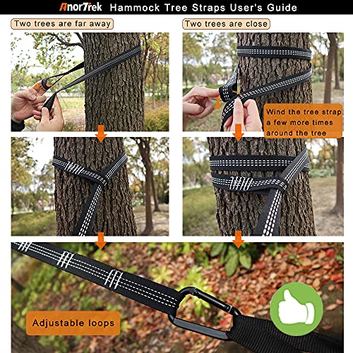 Camping Hammock, Super Lightweight Portable Parachute Hammock with Two Tree Straps Single or Double Nylon Travel Tree Hammocks for Camping Backpacking Hiking