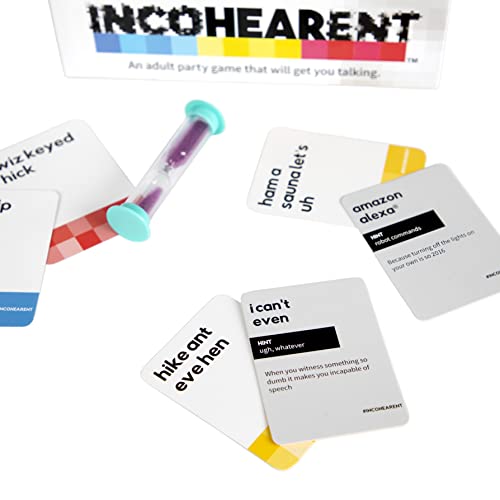 WHAT DO YOU MEME? Incohearent - The Party Game Where You Compete to Guess The Gibberish - Gifts for Party Hosts - Adult Card Games for Game Night