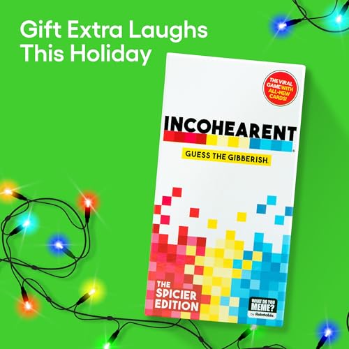 WHAT DO YOU MEME? Incohearent - The Party Game Where You Compete to Guess The Gibberish - Gifts for Party Hosts - Adult Card Games for Game Night