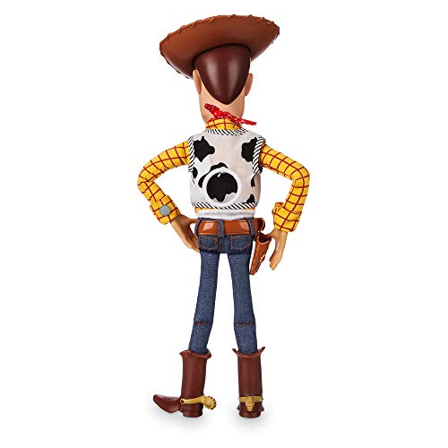 Disney Store Official Sheriff Woody Talking Action Figure from Toy Story, Features Sounds and Phrases from The Movies, Interacts with Other Figures and Toys