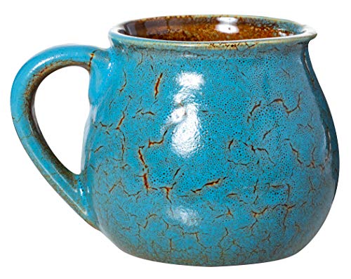 Cape Shore Handcrafted Bean Pot Stoneware 16oz Mug, Multiple Styles Available (Turtle)