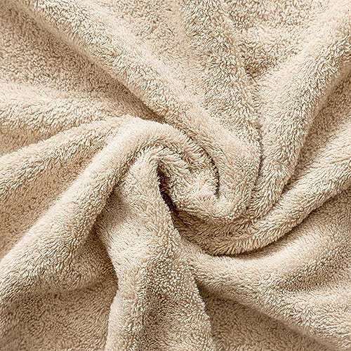 Cotton Paradise Oversized Bath Sheet, 100% Cotton 40x80 Clearance Bath Towel Sheet, Turkish Extra Large Bath Towel for Bathroom, Beige Bathsheet