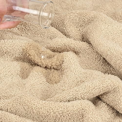 Cotton Paradise Oversized Bath Sheet, 100% Cotton 40x80 Clearance Bath Towel Sheet, Turkish Extra Large Bath Towel for Bathroom, Beige Bathsheet