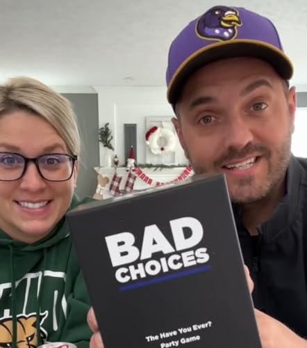 BAD CHOICES Party Game - The Have You Ever? Game - Hilarious Adult Card Game for Fun Parties and Board Games Night with Your Group